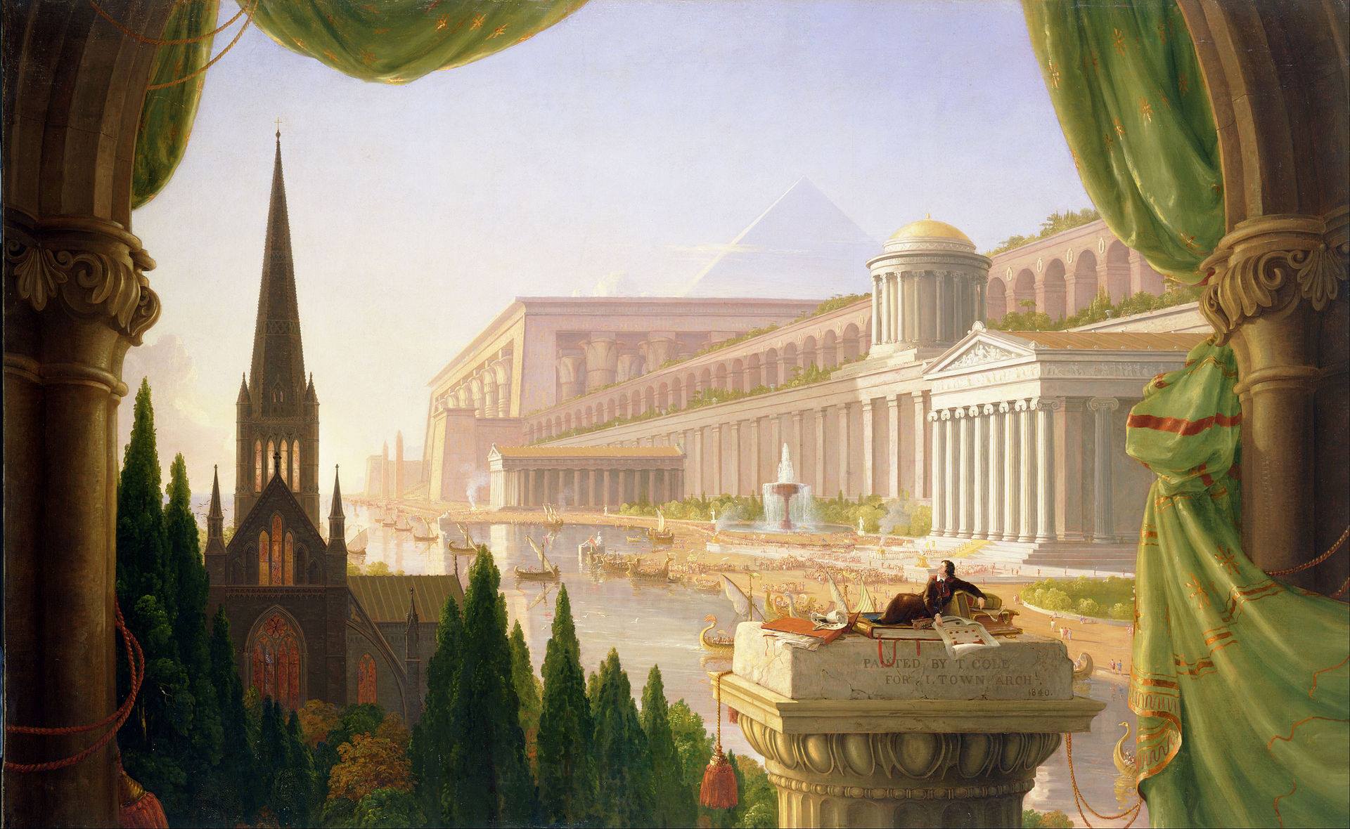 Arkitektens drøm av Thomas Cole